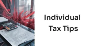 EA Tax Guide banner showing tax documents and a calculator — Individual Tax Tips for 2025 U.S. taxpayers