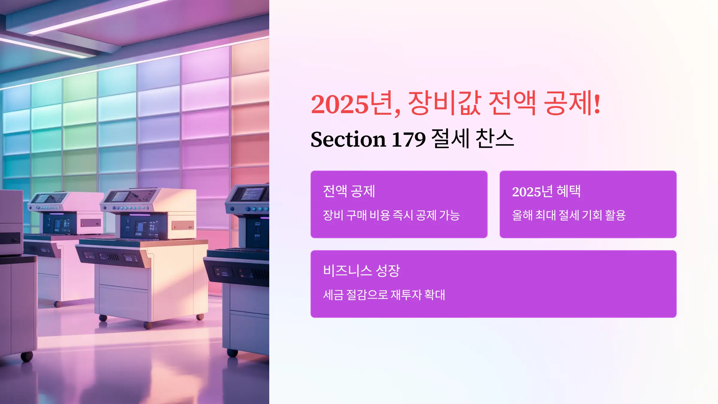 EA Tax Guide explaining Section 179 expensing deduction for small business owners under the 2025 tax law