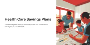 “부엌 테이블에서 부모와 두 자녀가 의료비 관련 서류를 함께 검토하는 따뜻한 분위기의 일러스트.”