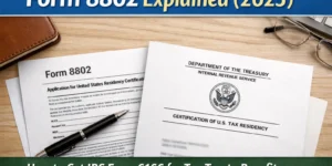 Form 8802 explained with IRS Form 6166 U.S. tax residency certificate for tax treaty benefits in 2025