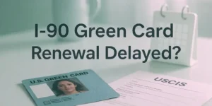 I-90 영주권 갱신 지연 시 대처 방법 2025년 USCIS 기준 안내