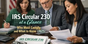 IRS Circular 230 overview for tax professionals and compliance rules in 2025