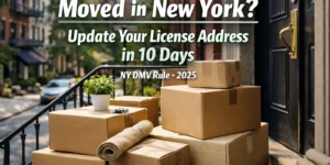 Moving to a new apartment in New York and updating driver’s license address within 10 days under NY DMV rules