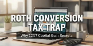 Roth conversion tax trap explaining unexpected 22 percent tax increase