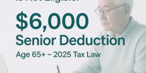 How seniors age 65 or older can claim the $6,000 tax deduction in 2025 when one spouse is not eligible