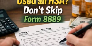 “Used an HSA? Don’t Skip Form 8889” for a 2025 HSA tax reporting guide by EA Tax Guide.
