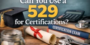 Can you use a 529 plan for certifications and job training instead of college