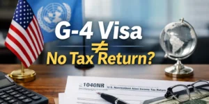 G-4 visa tax filing confusion showing that a G-4 visa does not always mean no U.S. tax return